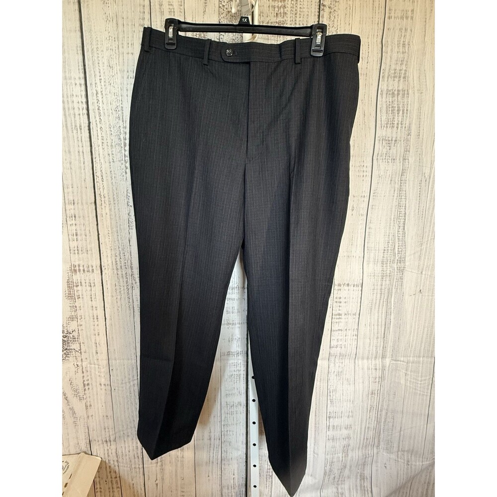 Caravelli Men’s Charcoal Dress Pants 40X30 Belt Loops